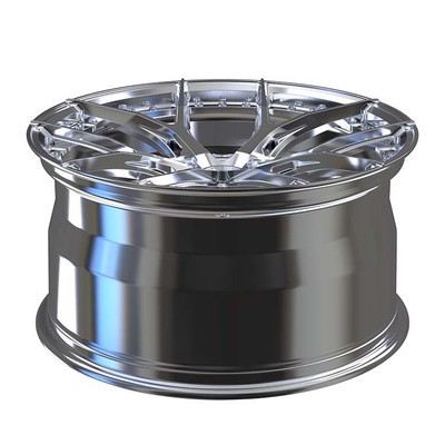 O tambor que lustrado 2 partes forjaram as rodas escovou o disco 21 22 23 polegadas de liga de alumínio
