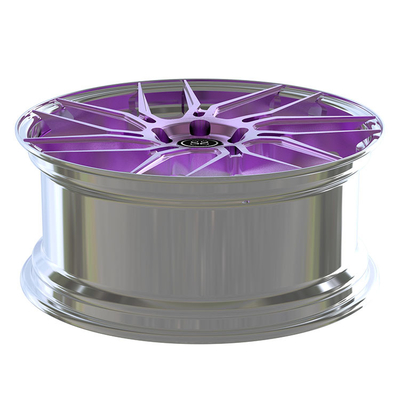 A liga de alumínio das rodas do PC de Violet Disc Forged 2 orlara 19 20 21 polegadas de tambor lustrado