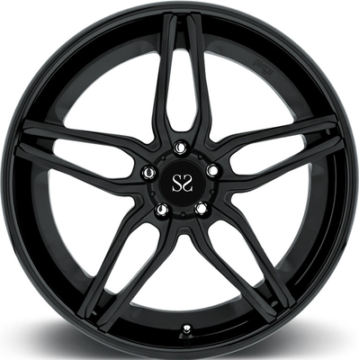 Black Spoke 1pc rodas de liga forjada 18 19 20 21 22 polegadas PCD 5x120 custom luxo aro