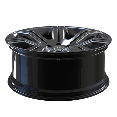 Rodas pretas hiper personalizadas forjadas de 1 peça para rodas de carro Range Rover