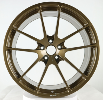 borda forjada de uma peça só de bronze da roda de 19 polegadas para o carro de competência Porsche 991 5x130