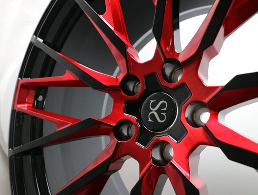 a borda forjada vermelha desconcertada polegada da roda da chama 21*10 cutomize o projeto para o Benz