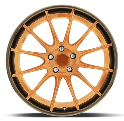 O bordo de cobre do bronze do brilho do espaço livre do brilho carro de 22 polegadas orlara as rodas para o f16 do bmw x6