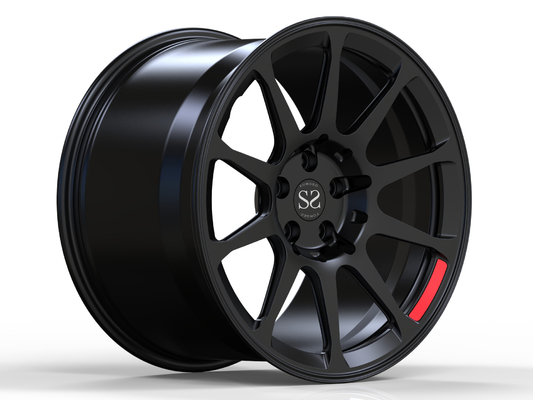 Matte Black Monoblock Forged Car roda 20 polegadas para bordas da liga de alumínio de Audi R8