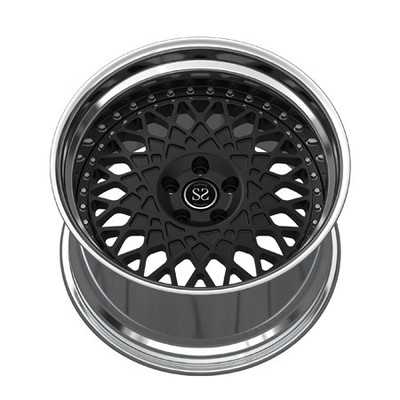 O centro Matte Black 2-Piece forjou as rodas que o tambor lustrou 19 polegadas liga bordas do carro E350