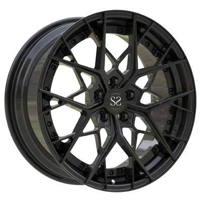 O tambor do centro forjou bordas do carro de Matte Black RS3 do disco de rodas de 2 partes auto