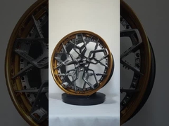 Barril polido 2 peças rodas forjadas disco escovado 21 22 23 polegadas liga de alumínio