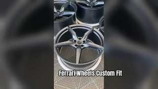 Rodas forjadas personalizadas de 1 peça em metal de arma de 18 ~ 24 polegadas para Ferrari