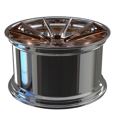 A liga de alumínio forjada 2-PC feita sob encomenda orlara a cara de bronze o tambor lustrado 18 19 polegadas