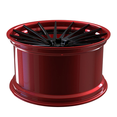 PC do raio 2 do disco preto o multi forjou as rodas que Benze C63 orlara 5X112 20 polegadas de tambor vermelho
