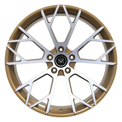 O bronze fez à máquina bordas que forjadas côncavas das rodas 21inch para Lamborghini Aventador desconcertou