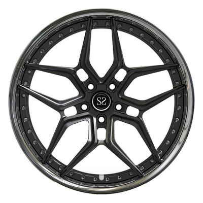 20inch Matte Black Disc Forged rodas lustradas de Audi RS6 do bordo de 2 partes bordas luxuosas
