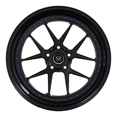 Matte Black 2 partes forjou as rodas os discos de 19inch que anotam os bordos pretos para bordas de Toyota Supra