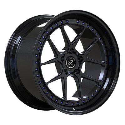 Matte Black 2 partes forjou as rodas os discos de 19inch que anotam os bordos pretos para bordas de Toyota Supra