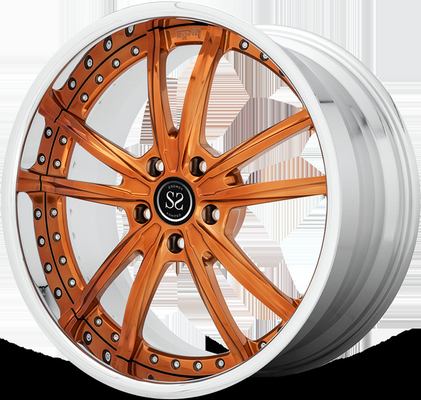 Relógio de máquina laranja 2pc rodas forjadas 5x112 5x120 Para GT50 Bmw 525i