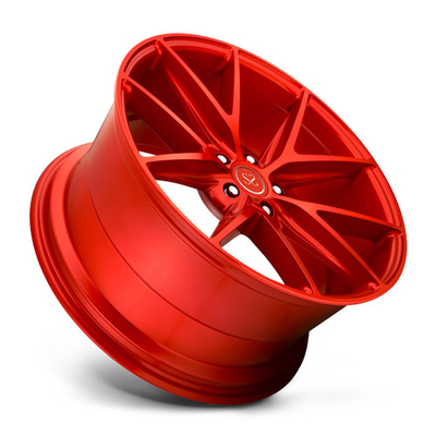Os chineses personalizam a borda forjada da roda de cor vermelha do PC do prato 1 fluxo profundo