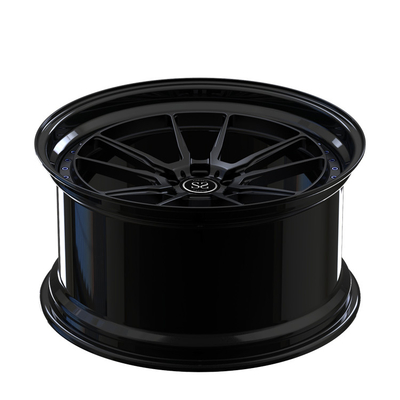 Bordas de alumínio da roda de automóvel de passageiros de Audi Satin Black Alloy Wheels