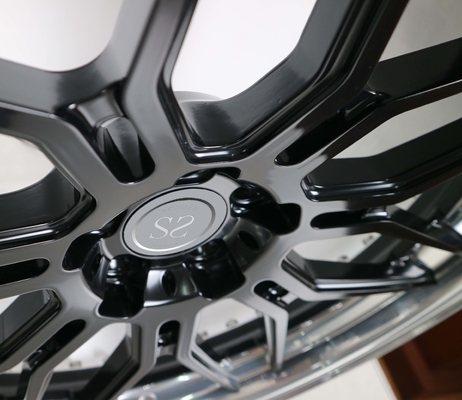 O tambor lustrado 21x9.5 21x11 do brilho centro preto forjou as rodas de carro desconcertadas para a classe de Mercedes Benz C