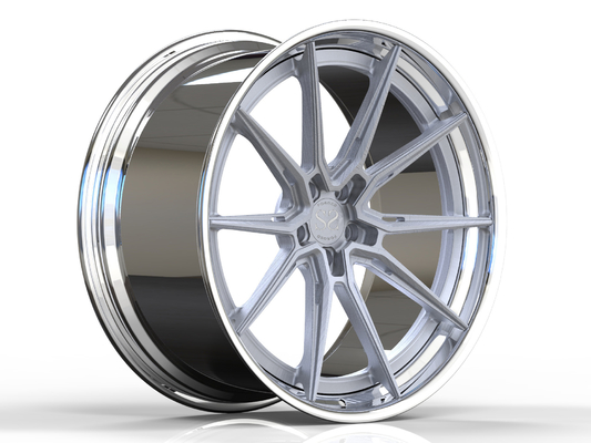 2 a liga de alumínio da parte 20inch 5x112 roda Grey Polished Barrel For Mercedes que escovado o Bmw X3 forjou bordas