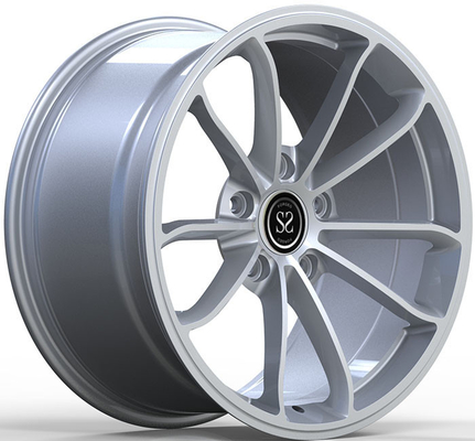 a prata de 19x8.5 19x11 1 parte forjou a borda 5x130 da liga de Monblock das rodas para Porsch 991