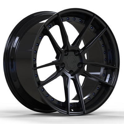 O preto feito sob encomenda do cetim 2 partes forjou as rodas 18 19 20 21 22