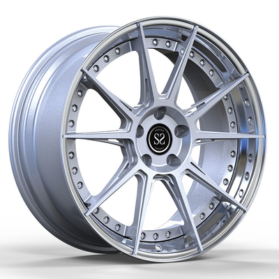 21 22 avançam a liga 2-PC de alumínio forjada orlaram Matt Silver For Alfa Romeo Giulia