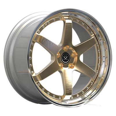 O raio escovado 2PC do ouro forjou as rodas que 19inch desconcertou o bordo lustrado para Audi S3