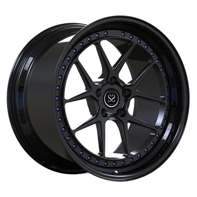 O PC desconcertado do bordo 2 da cara preta forjou as rodas 19inch para bordas luxuosas do carro de Toyota Supra