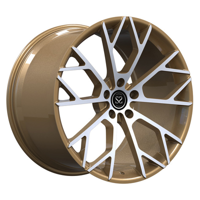 O bronze fez à máquina bordas que forjadas côncavas das rodas 21inch para Lamborghini Aventador desconcertou