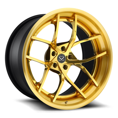 Bordas forjadas polonesas desconcertadas de 19x10 19x12 para Ford Mustang/bordas amarelas da liga 19