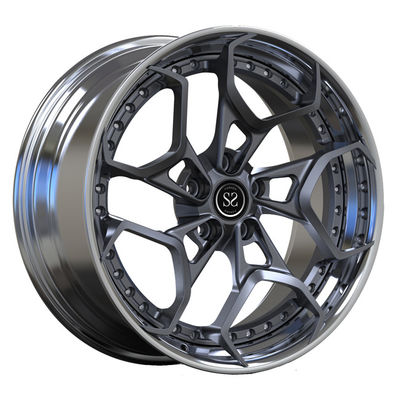 As 2 partes polonesa feita sob encomenda forjaram as rodas 20inch das bordas para o cinza de Mercedes Benz A35