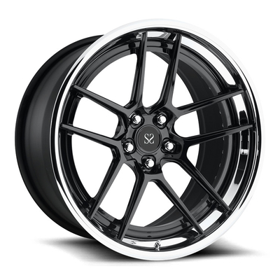 Melhor roda de prata de 22 ligas côncava de bordas do carro com o 5x114.3 para personalizado
