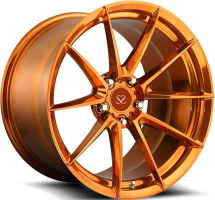 O ouro lustrado liga do carro de 1 parte orlara o cetim para Tesla Mody Y 19x8.5 19x11