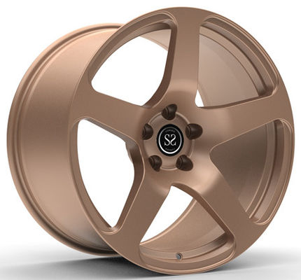 Monoblock as rodas de 1 parte forjou bordas para o bronze escuro côncavo da GT 19inch do mustang