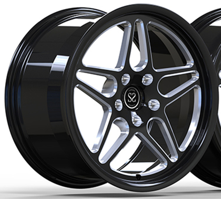 Honda Civic R FL5 forjou o brilho de alumínio Black+Milling das rodas 9.5Jx19 ET60 de 1 parte