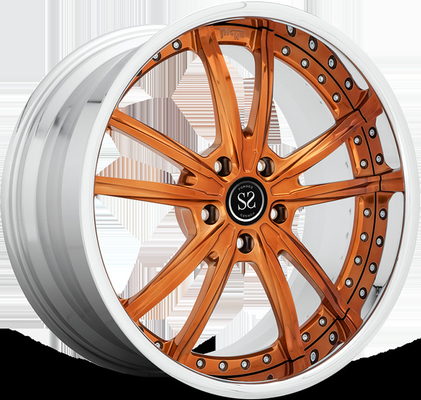Matt Brown Custom 2 partes forjou as rodas 21x9 5x112 para Audi S8