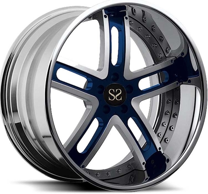 O bordo lustrado 2PC forjou a cara feita à máquina preto das rodas 20x11.5 20x12 das bordas