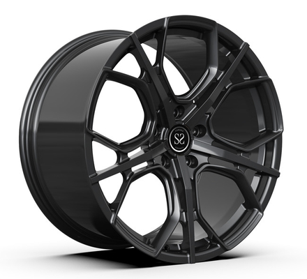 Os bordos lustrados 1 parte forjaram bordas Monoblock Matte Black 20inch Porsche 911 rodas côncavas