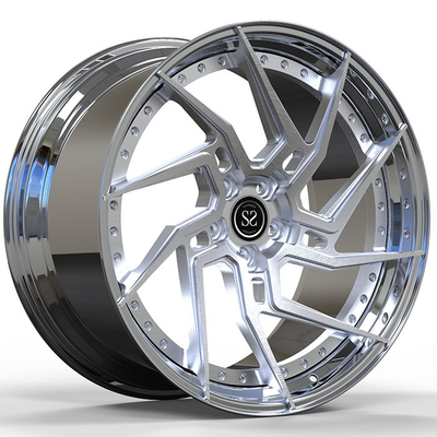 2020 Chevrolet Corvette C8 22x10.5 5x114.3 ET36 Custom Forjado 2-PC Rims Polished Lip