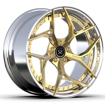 Classe S E63s W213 21x9.5 e 21x11 Custom Gold Polished 2-PC Rims