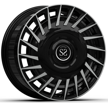 6x139.7 22x9.5 Custom 1-PC Rim preto cara Machined Para Lexus 600