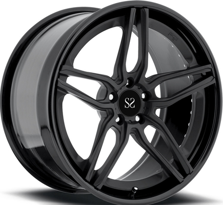 Barril preto para rodas A8 21 polegadas 2-PC Forjado Alumínio Custom Rims