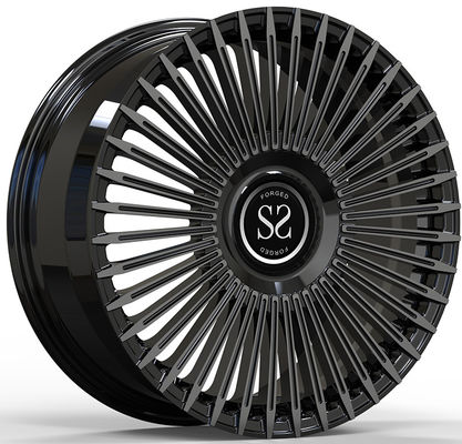 2014 BMW F32 435 Custom 1 peça rodas forjadas 19x9 e 19x10 Gloss preto cara maquinada