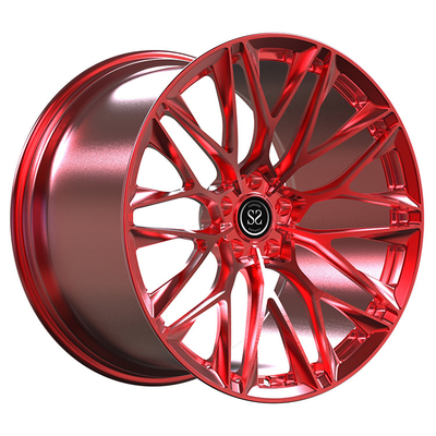 SLS AMG Série preta 20x11 e 21x13 Custom 1 peça de aro forjado Candy Red
