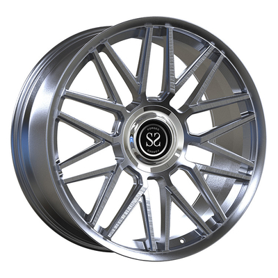 Ford Ranger 2024 21x10 1 peça rodas forjadas limpas escovadas com tampas flutuantes