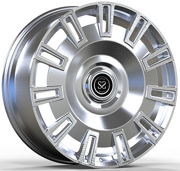 24 x 10,5 e 11 Custom 1 peça rodas forjadas face escovada para Rolls Royce Cullinan