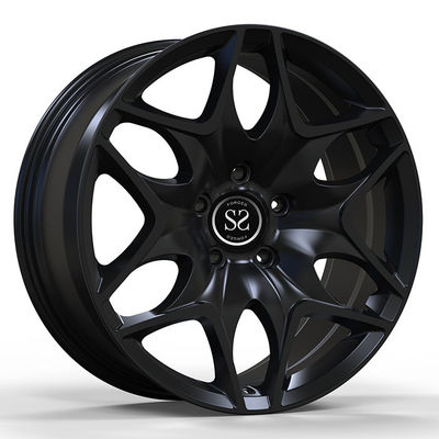 VW ID Buzz Custom Forjado 2-PC Rims 22x9.0 e 22x10.5 Satin Preto