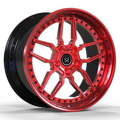 19x10 ET25/19x12ET20/5x114.3/60.1 2 peças de rodas forjadas Disco vermelho personalizado para Toyota Supra