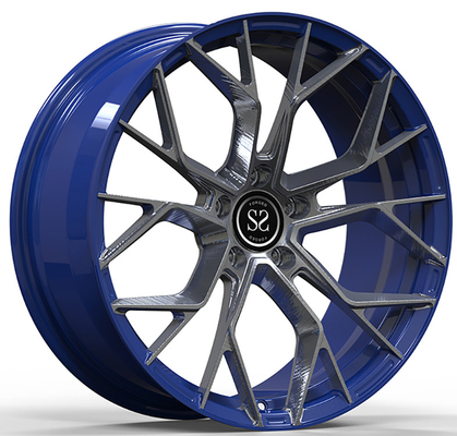 Chevy Corvette C5 desconcertou 19 e o preto 1-PC do brilho de 20 Multi-raios forjou as rodas 5x120.65 da liga