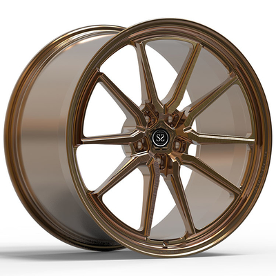 21x9 ET28/22x11.5ET22/5x114.3/67.1 Bronce Brushed Brilhante Para Ferrari F8 Tributo
